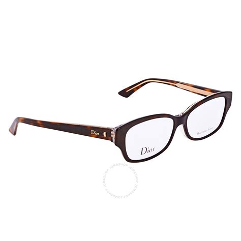 dior montaigne 53 havanna|Dior Havana Crystal Ladies Rectangle Eyeglasses  .